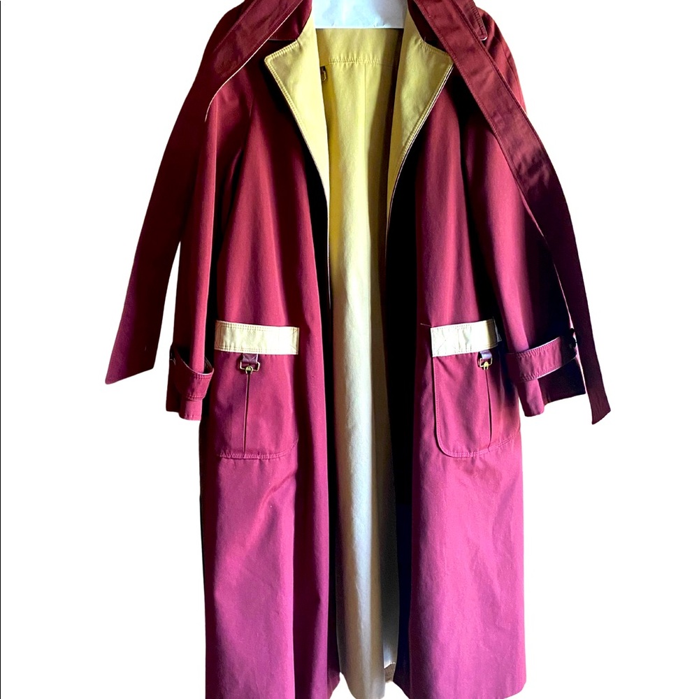 Etienne Aigner Vintage Tie Waist Trench Coat